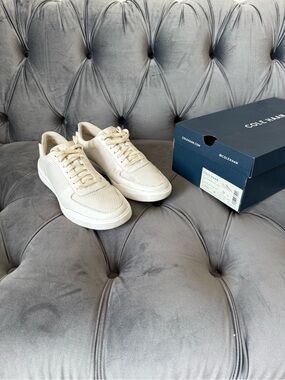 Cole Haan Men’s Sneakers — Off-White Leather